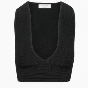 NWT Aritiza Babaton Carlotta Sculpt Knit Tank, Medium, Black